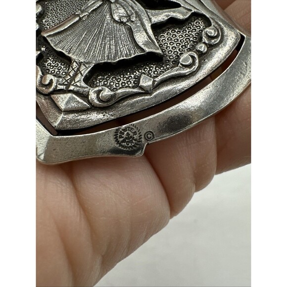 Danforth Pewter Nine Ladies Dancing Ornament Silver Tone 12 Days Of Christmas - Picture 6 of 11